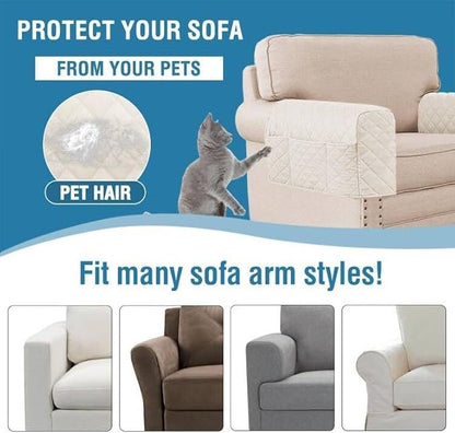 H.VERSAILTEX Couch Arm Covers Water Resistant Armrest Covers - Image 4