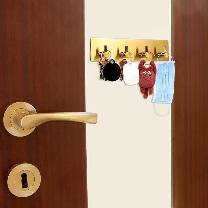 Picowe Key Holder for Christmas Wall Decorative, Adhesive Stainless Steel Key - Image 4