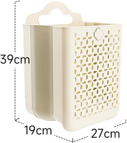 Collapsible Laundry Hamper, Household Foldable Dirty Wall Hanging - Image 8
