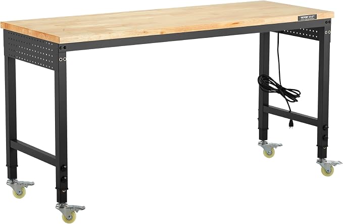 VEVOR Adjustable Workbench, 60 Inch Work Bench - Image 10