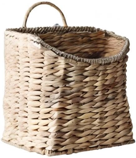 GYASVWU Woven Hanging Basket Water Hyacinth Hanging Wall Basket Wicker Handmade - Image 10