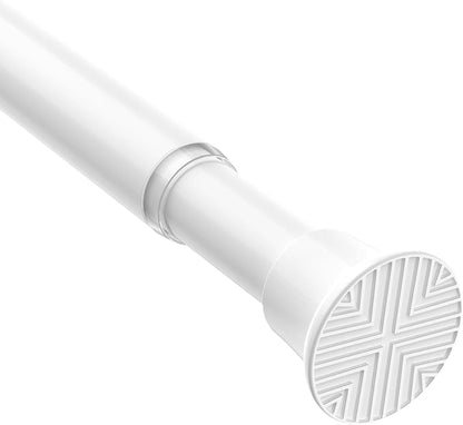 AIZESI White Adjustable Tension Curtain Rod, 31-63 Inch Spring No Drill by AIZESITENSIONROD