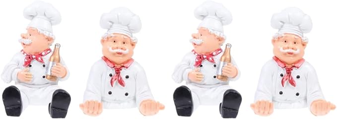 4pcs Creative Cartoon Shaped Storage Racks Wall-Mounted Kitchen Shelves by STOBOK