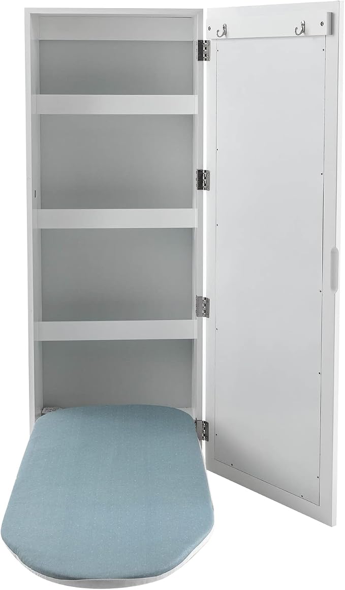 Space-Saving Wall Mounted Ironing Cabinet by Unknown