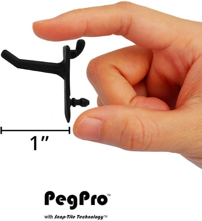 PegPro® 1" Hooks Kit for Standard “Wood Fiber” pegboard – Durable Plastic - Image 5
