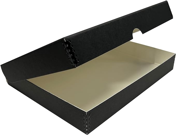 Lineco Clamshell Archival Storage Box, 9.5x12.5x1.75 Inch, Organize and Store by Lineco