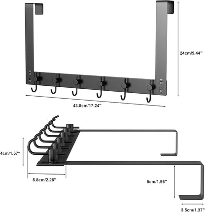VAEHOLD Over The Door Hooks for Hanging Clothes, Heavy-Duty Door Hooks - Image 2