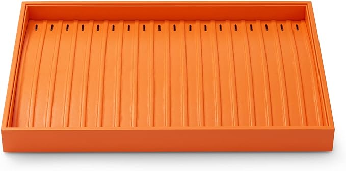 Oirlv Luxury Leather Jewelry Tray Necklace Bracelet Organizer Tray Stackable by Oirlv