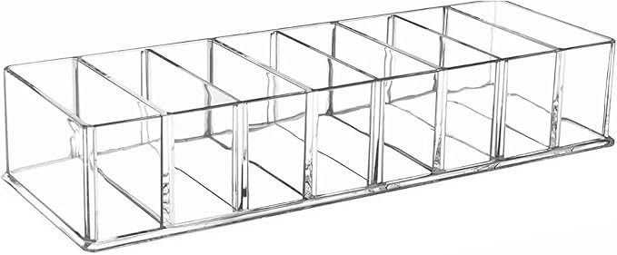 JUOPZKENN Transparent Acrylic Makeup Stand, 8 Spaces Eyeshadow Palette Organizer - Image 9