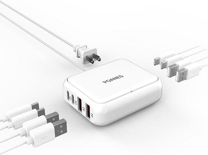 8-Port USB Charger, Mini Charging Station by POANES