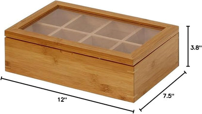 Oceanstar Bamboo Tea Box - Image 5