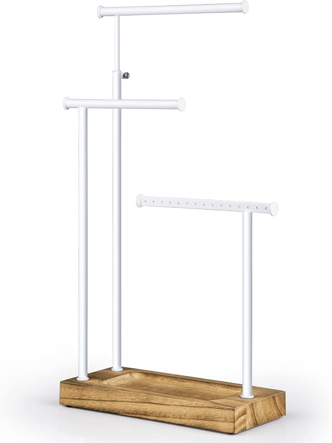 SRIWATANA Jewelry Organizer Display Extra Tall Necklace Holder 3 Tier Jewelry by SRIWATANA