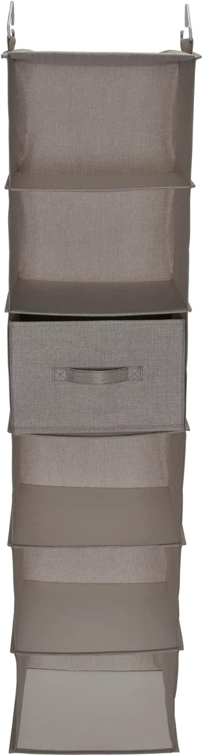 Household Essentials 6 Shelf Hanging Closet Organizer, Hanging Closet Shelf - Image 5