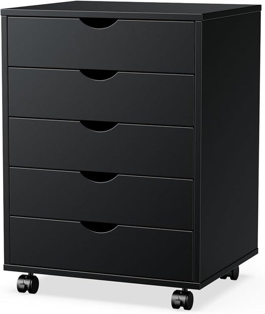 Elevon 5 Drawer Chest, Dressers Storage Cabinets Wooden Dresser Mobile Cabinet by ELEVON