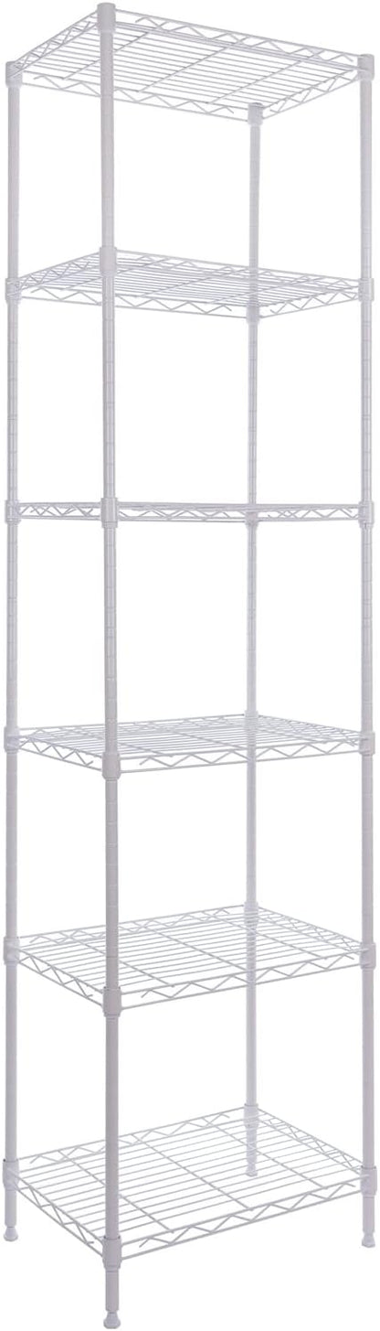 GIOTORENT 6-Tier Storage Shelves Standing Shelving Metal Units, Adjustable by GIOTORENT