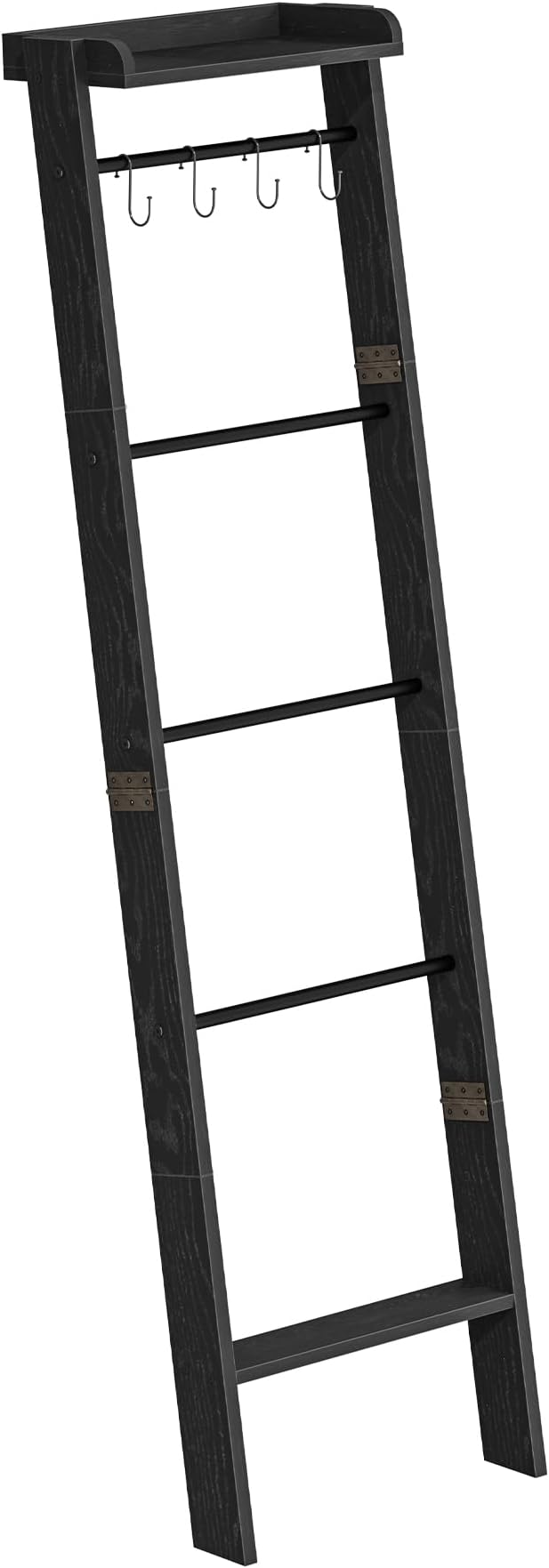 Blanket Ladder Shelf, Decorative Quilt Rack, 6-Tier Farmhouse Ladder Holder - Image 8
