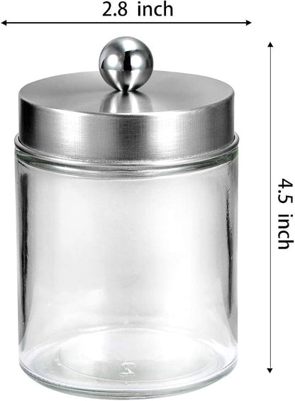 Amolliar Apothecary Jars Bathroom Vanity Organizer -Countertop Canister Jar - Image 7