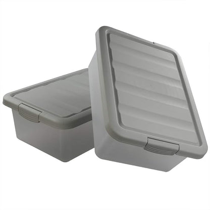 14 Quart Plastic Storage Box, 2 Packs by Ucake