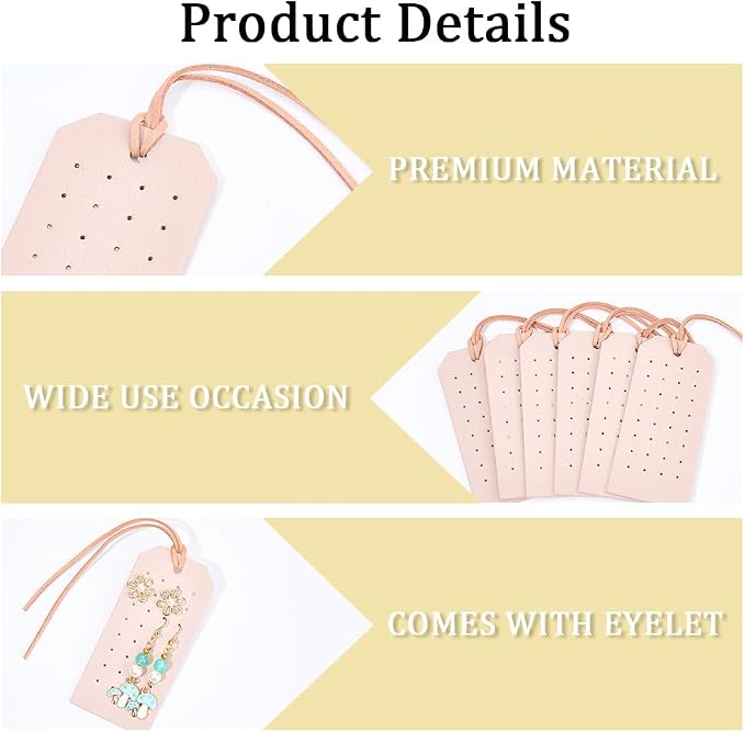 6Pcs Portable PU Leather Pierced Earring Holders - Image 6