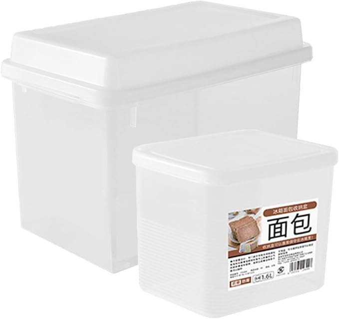 2pcs Transparent Bread Storage Box by Hemobllo
