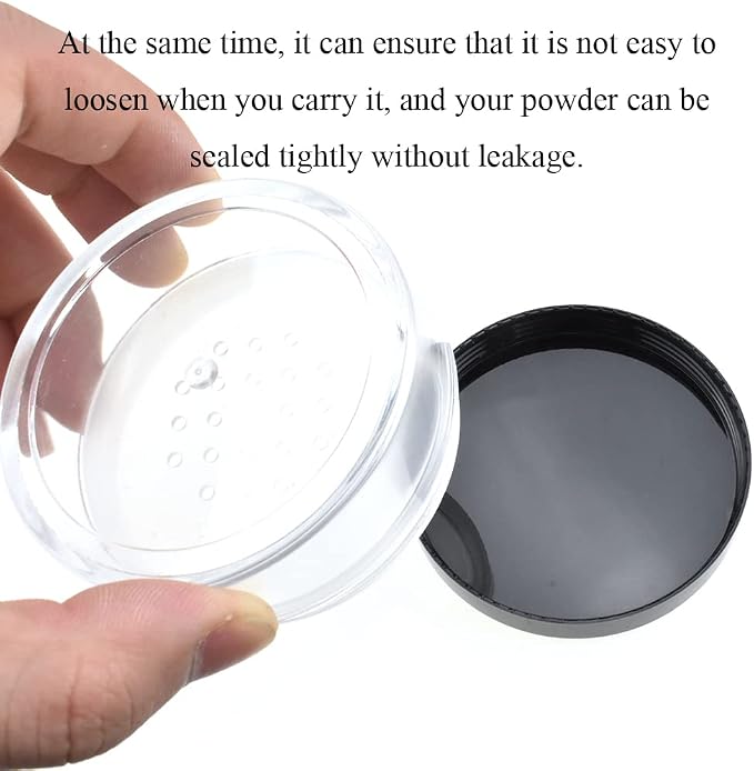 HAHIYO 3Pcs 30ml/1oz Plastic Empty Travel Compact Case Makeup Cosmetic Jar - Image 4