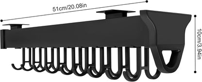 mignonnememe Pull-out Storage Rack Wall-mounted Slide Out Cabinet Shelf Hanging - Image 5