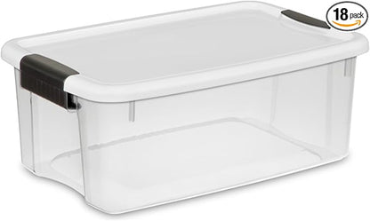 Sterilite 18-Pack Ultra Latching Box, Storage Bins by Sterilite
