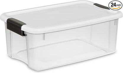 Sterilite 24-Pack Ultra Latching Box, Storage Bins by Sterilite