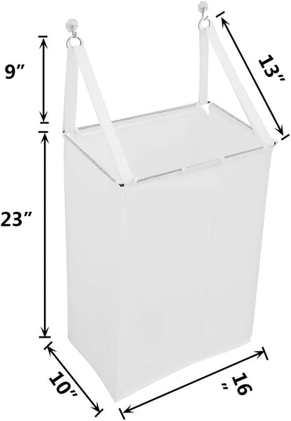 ALYER Wall Hanging Mesh Laundry Hamper, Over the Door Large Storage Bag - Image 2