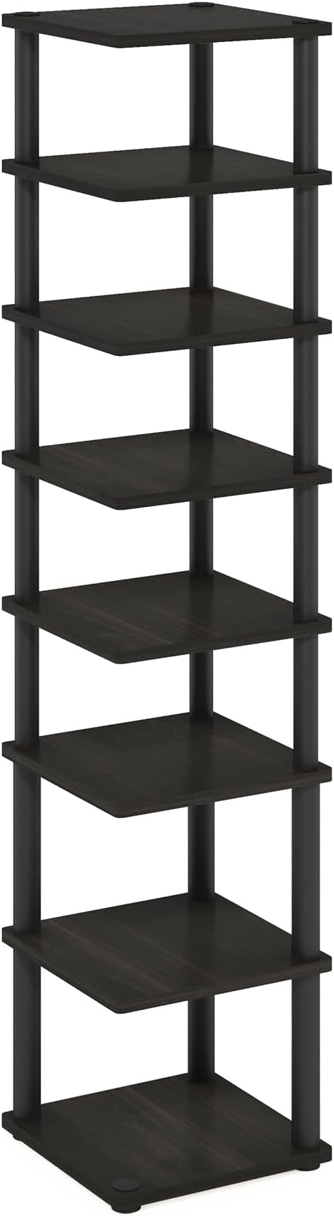 Furinno Turn-N-Tube Vertical Shoe Rack, 8-Tier Narrow Shoe Organizer, Free - Image 6