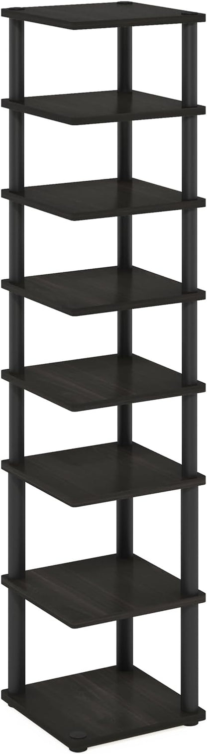 Furinno Turn-N-Tube Vertical Shoe Rack, 8-Tier Narrow Shoe Organizer, Free - Image 6