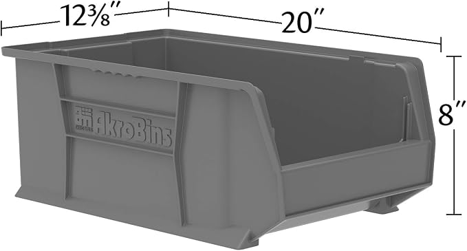 Akro-Mils 30281 Super-Size AkroBins Plastic Storage Bins, Space-Saving - Image 4