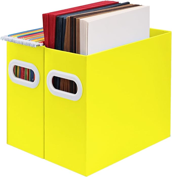 Hanging File Organizer, Cardboard File Folder Organizer by AOSRIC