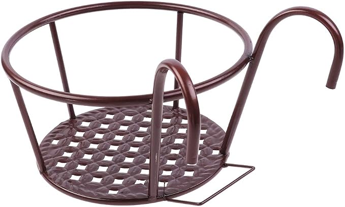 Hanging Railing Planters Baskets Art Hanging Flower Stands Balcony Flower Pot - Image 4