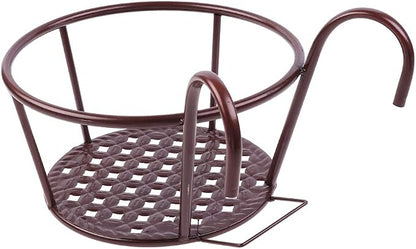 Hanging Railing Planters Baskets Art Hanging Flower Stands Balcony Flower Pot - Image 4