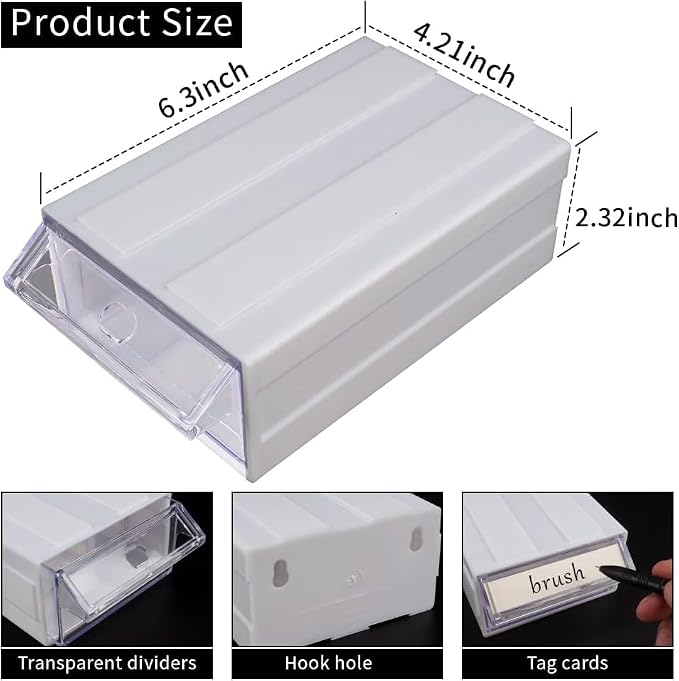 6 Pcs Drawer Stacking Storage Cabinet - Image 2