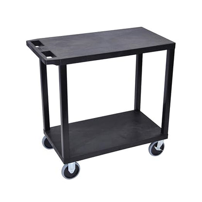 Luxor - 32" x 18" Cart - Two Flat Shelves by LuxorWorkspaces