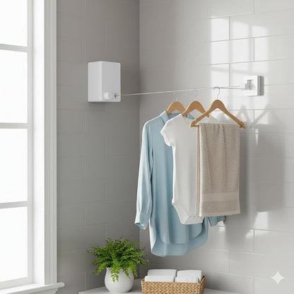 Dryline Retractable Clothesline, Indoor Outdoor Wall Mounted Drying Rack - Image 8