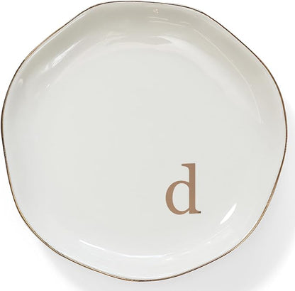 HOME SMILE Initials Ring Dish Jewery Tray by HOMESMILE