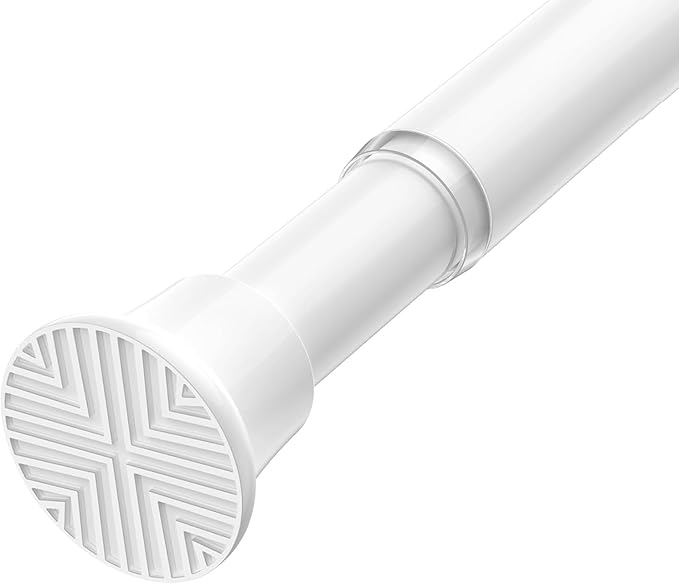 32–72 Inch Spring Tension Curtain Rod, Adjustable Tension Rod No Drilling | by AIZESITENSIONROD