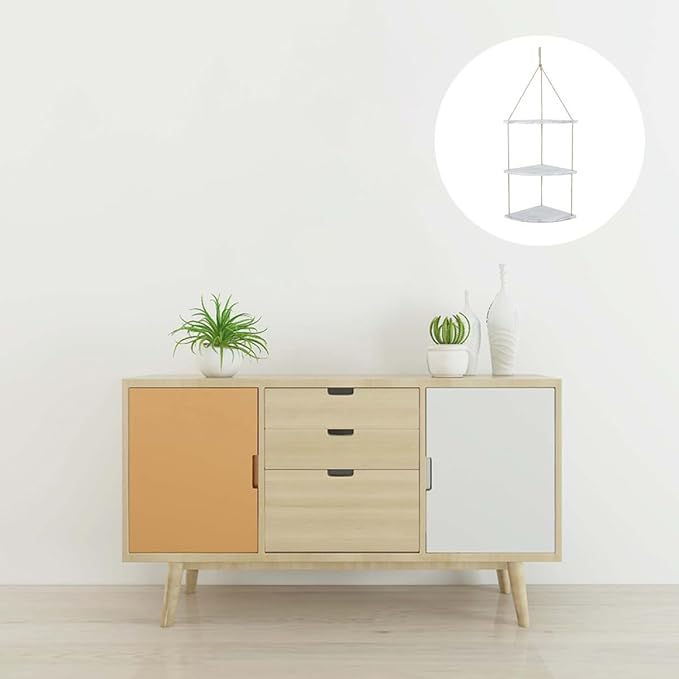 BESPORTBLE Nordic Style Fan-Shaped Wall Corner Rack - Image 6