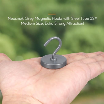 Neosmuk Magnetic Hooks, Heavy Duty 130lb+ Strong Magnet Hook - Image 2