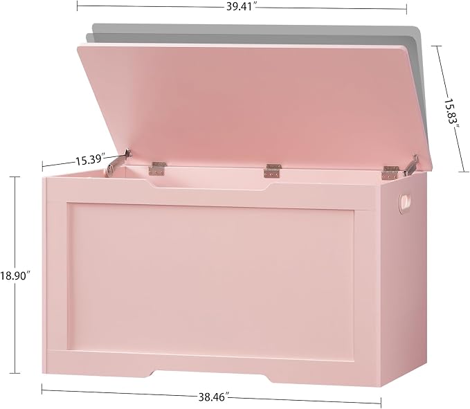 usikey 39.4” Storage Chest, Toy Box - Image 3