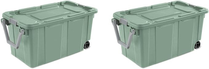 Extra Large Storage Bin, 40 Gallon Wheeled Plastic Storage Container - Image 2