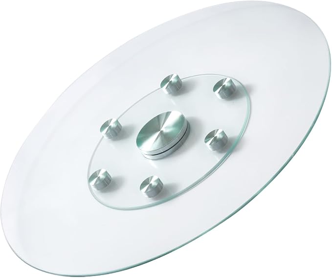 VEVOR 30 in Glass Lazy Susan Turntable, Tempered Glass Dining Table Centerpiece by VEVOR