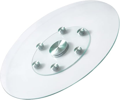 VEVOR 30 in Glass Lazy Susan Turntable, Tempered Glass Dining Table Centerpiece by VEVOR
