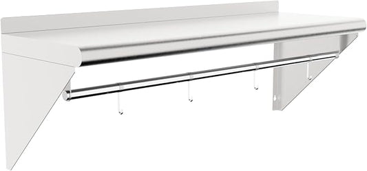 12''x24'' Wall Mounted Stainless Steel Shelf by STEELBUS