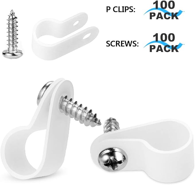 LOKMAN 100 Pack 3/8 Inch Rope Light P-Style Mounting Clips - Image 8