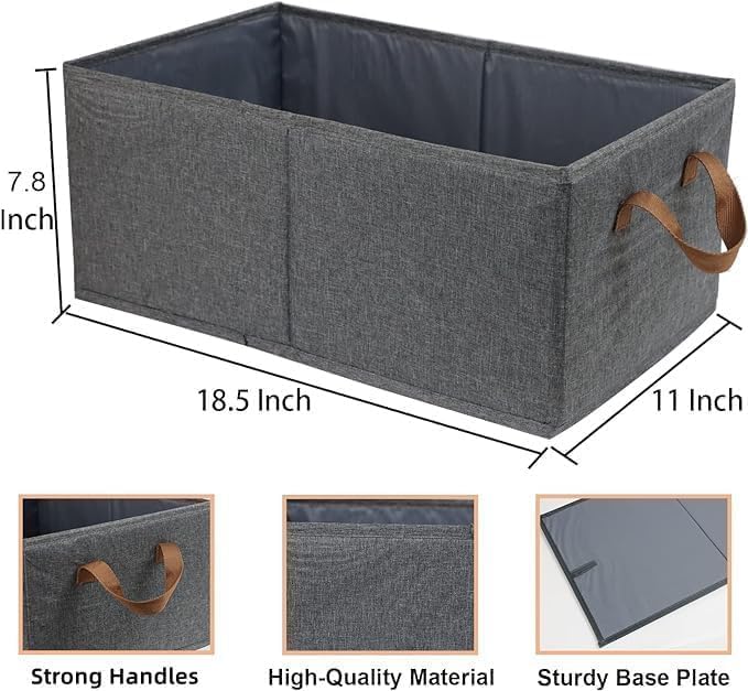 Fordonral Pack of 3 Large Capacity Storage Bins Closet Organizer System - Image 2