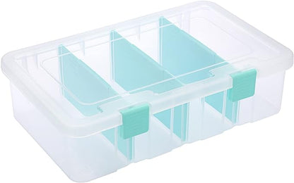 BTSKY Clear Plastic Dividing Storage Box by BTSKY